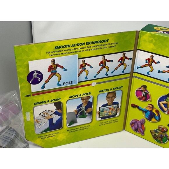 Crayola Color Alive Easy Animation Studio Complete Set +Free iOS Android App NEW - Picture 3 of 4